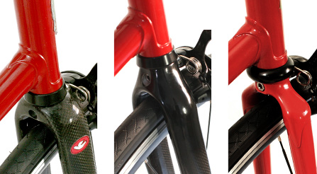 photo of Iride bicycle fork choice. full carbon fiber