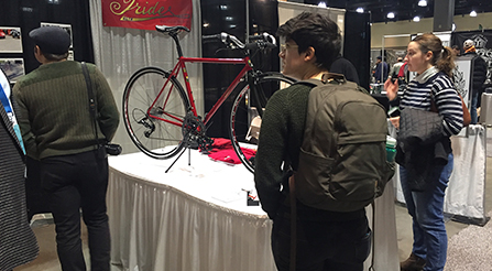 photography of Iride, Fine Italian Bicycle display at North American Handmade Bicycle Show 