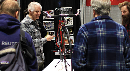 photo of Iride, Fine Italian Bicycle display at North American Handmade Bicycle Show 